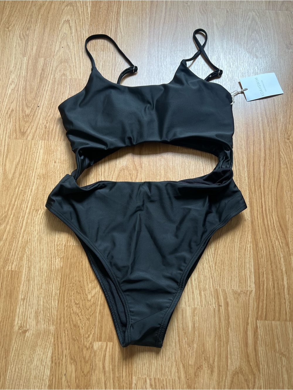 Cutout One-Piece Swimsuit in Black